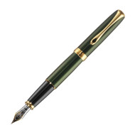 Diplomat Excellence A2  Evergreen, Gold Trim Fountain Pen