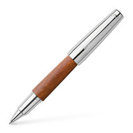 Emotion Wooden Brown and Chrome Rollerball Pen