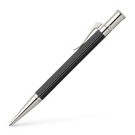 Classic Ebony Wood & Platinum Twist Ball Pen