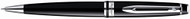 Waterman Expert Black Lacquer Silver Trim Ball Pen