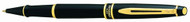 Waterman Expert Black Lacquer Gold Trim  Rollerball Pen