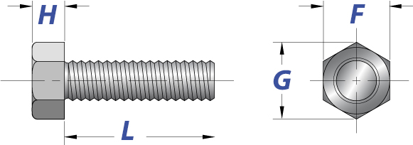 Fully Threaded Hex Tap Bolts