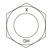 Heavy Hex Nut A 563 Grade DH Nut Marking