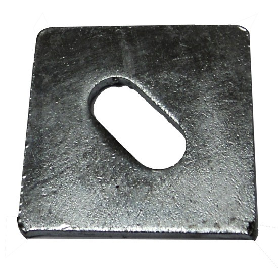 5/8"X3"X0.25 Slotted Square Plate Washer HDG (80/Bulk Qty.) AFT Fasteners
