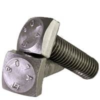 Square Head Bolt HDG FT 3,600//Bulk Pkg. 1//4 inch-20x1 inch