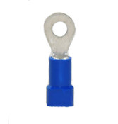 Ring Terminals 14-16 AWG Gauge Wire 10 Pcs PVC Insulated 8 Stud Size Blue