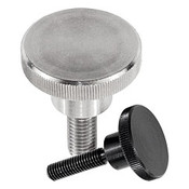 M6x20x5 304Stainless Steel Flat Round Knurled Thumb Nuts Thinck Type Pack of 4