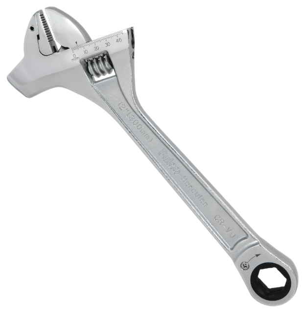 12" Chrome Adjustable Wrench Hammer AFT Fasteners