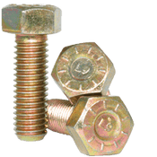 7//16-14 X 2-1//2/" Chrome Hex Head Grade 5 Bolts 10 Pcs