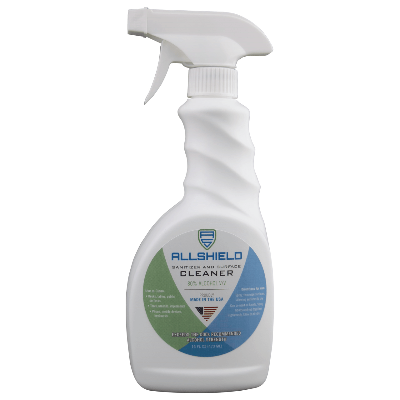 Allshield Spray Sanitizer And Surface Cleaner 16 Oz Spray Aft Fasteners