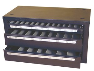 3 Drawer Fractional Size Drill Bit Cabinet Only - AFT Fasteners