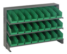 Steel Shelving with 24 Shelf Bins - 12 x 4 x 4 (VQPRHA-101)