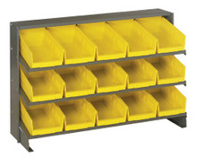 Steel Shelving with 15 Shelf Bins - 12 x 7 x 4 (VQPRHA-102)