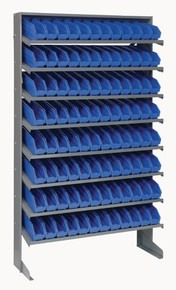 Steel Shelving with 96 Shelf Bins - 12 x 3 x 4 (VQPRS-100)