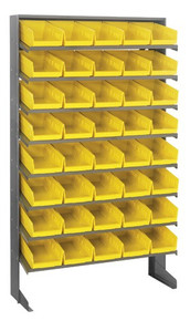Steel Shelving with 40 Shelf Bins - 12 x 7 x 4 (VQPRS-102)
