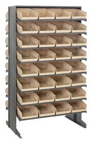 Steel Shelving with 64 Shelf Bins - 12 x 8 x 4 (VQPRD-107)