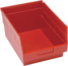 VQSB207 - Plastic Shelf Bins 12x8.6 - Red