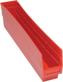 VQSB205 - Plastic Parts Bins - 24x4x6 - Red