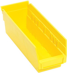 Plastic Shelf Bin - 36 Pack - 12 x 4 x 4 (VQSB101)