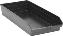 Plastic Shelf Bin - 6 Pack - 24 x 11 x 4 (VQSB116)
