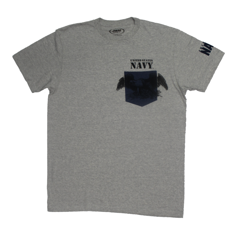 MADE IN USA Colored Pocket TShirt Navy