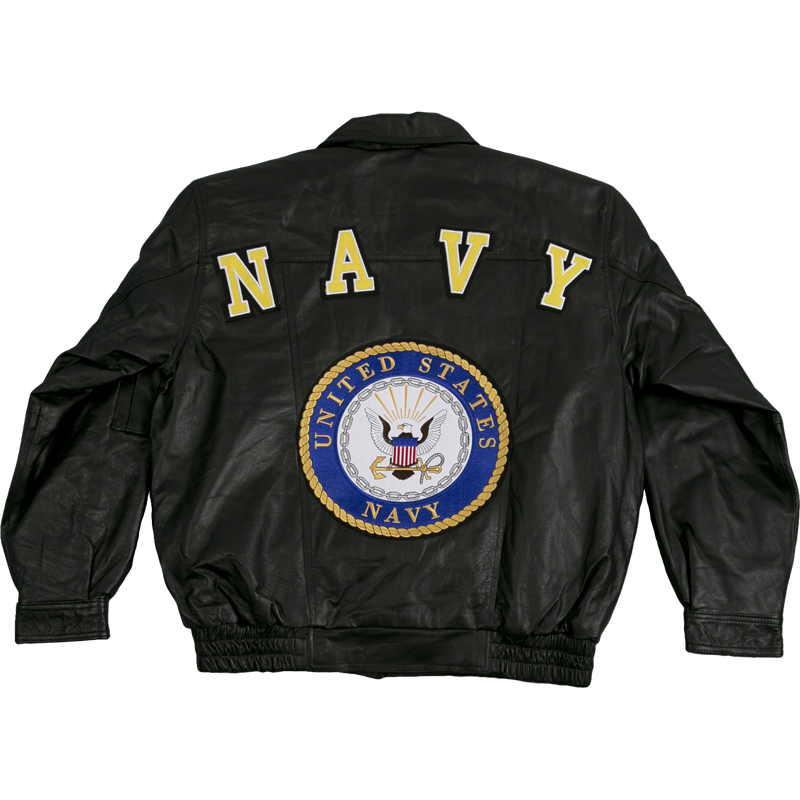 Officially Licensed US Navy Leather Jacket