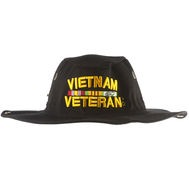 Military Hunter Hats Vietnam Veteran Black