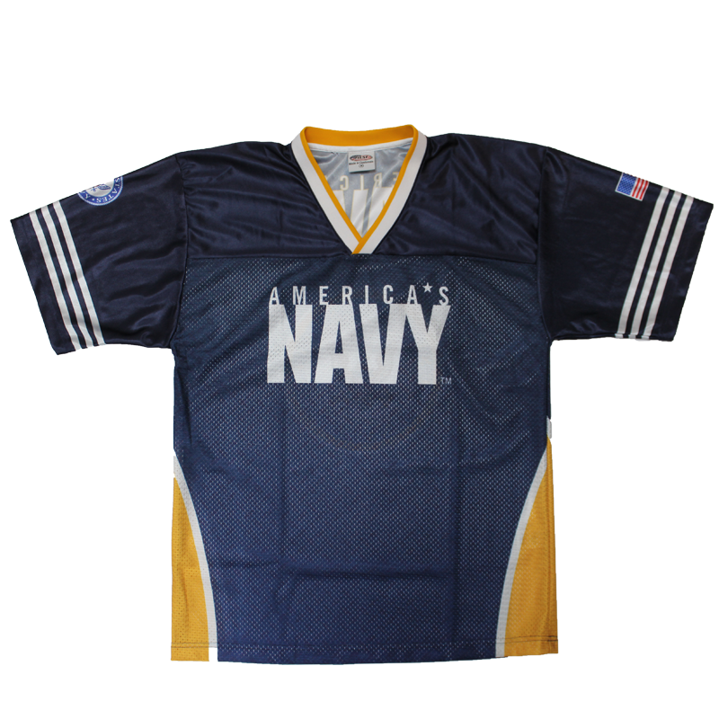 Officially Licensed US Navy Sublimated Football Jersey