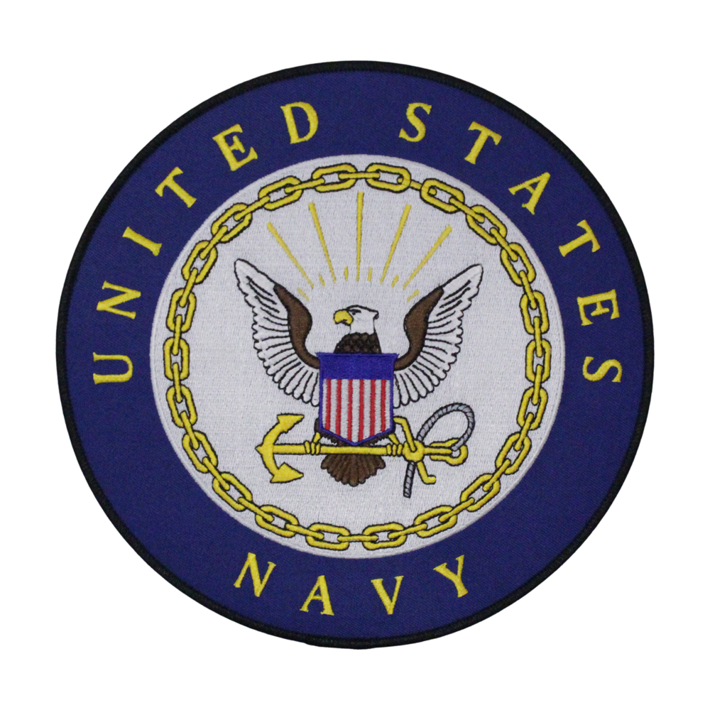 Officially Licensed - US Navy Round Logo Patch Large
