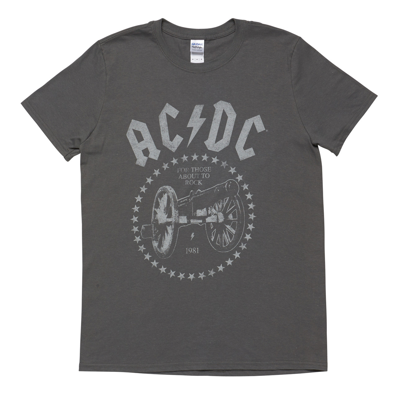 AC/DC For Those About to Rock Mens Grey Tee - AC/DC