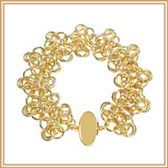 Gold Rosette Bracelet