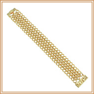 Gold European Weave Bracelet
