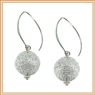 Sterling Silver Hollow Ball Earrings