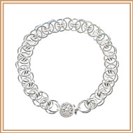 Sterling Silver Single Helm Bracelet