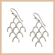 Sterling Silver Multi-Horseshoe Earrings