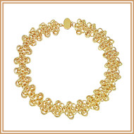 Gold Rosette Necklace