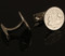 Australian Sixpence Coin Cufflinks Side View