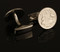 Australian Sixpence Coin Cufflinks Back View