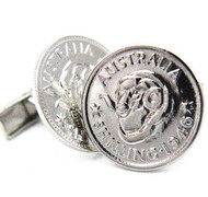 Australian Shilling Coin Cufflinks