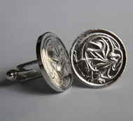 1982 Australian Sterling Silver Plated 2 Cent Coin Cufflinks – Birth Year 1982