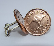 1943 birth year Australian-Halfpenny-Coin-Cufflinks-460-545