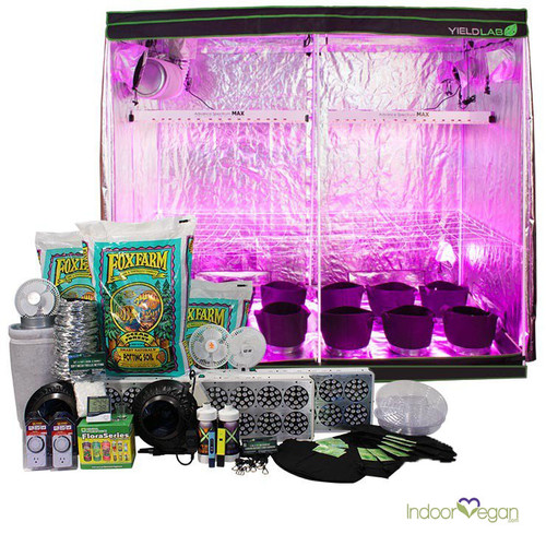 8x4ft LED Soil Complete Indoor Grow Tent System