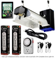 Yield Lab Professional Series 120/220v 630w Dual Bulb CMH Complete Grow Light Kit