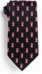 Pink Ribbon Silk Tie FREE Shipping!