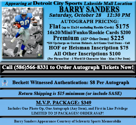 Barry Sanders Autographed Detroit Lions NFL Duke 2022 Training Camp Team  Metallic Football (Pre-Order) - Detroit City Sports