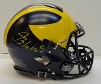 Blake Corum Autographed University of Michigan Riddell Authentic Speed Football Helmet