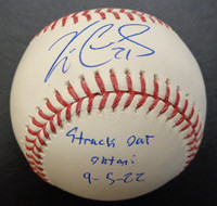 Kody Clemens Autographed Official Major League Baseball w/ "Struck Out Ohtani 9-5-22"