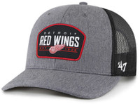 Detroit Red Wings 47 Brand Charcoal Slate Trucker Snapback Hat