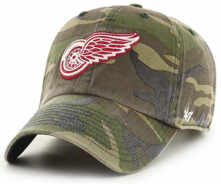 Detroit Red Wings 47 Brand Camo Clean Up Hat - Detroit City Sports