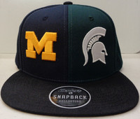 University of Michigan/Michigan State University House Divided Zephyr Snapback Hat